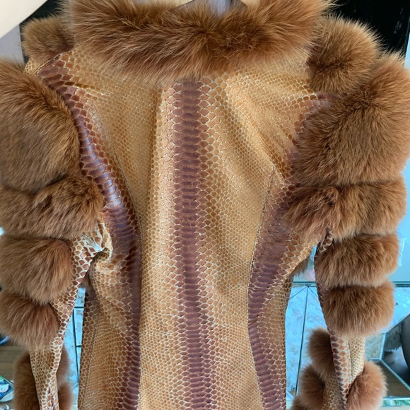 Leather fur jacket/coat - Picture 7 of 7